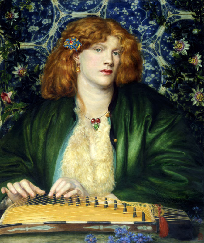 Dante Gabriel Rossetti, The Blue Bower 1865 