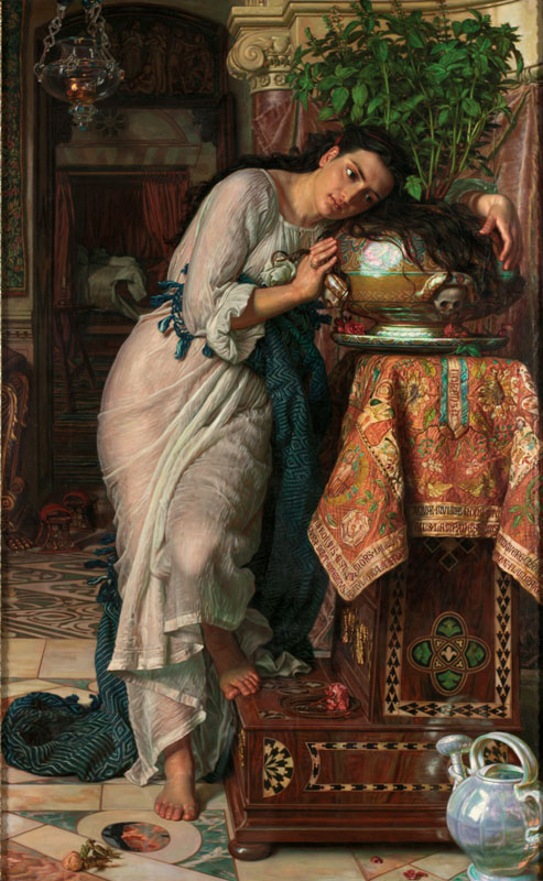William Holman Hunt, Isabella and the Pot of Basil 1866-8, retouched 1886 
