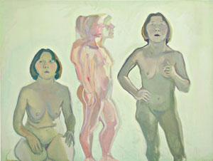 Das "Dreifache Selbstporträt" hat die große österreichische
Künstlerin Maria Lassnig in den Jahren 1970 bis 1972 gemalt. Das "Dreifache Selbstporträt" hat die große österreichische
Künstlerin Maria Lassnig in den Jahren 1970 bis 1972 gemalt.