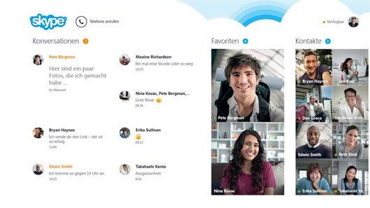 Skype für Windows 8 und Windows RT