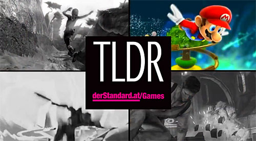 Das Intro-Bild zu TLDR. Erkennen Sie alle abgebildeten Videospielhelden? Tipp: Rechts oben ist Super Mario ;)