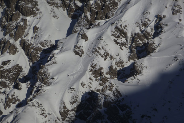 Mitch Tölderer am Weg ins Tal.