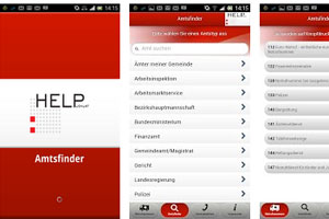 App "Amtsfinder" gestartet App "Amtsfinder" gestartet