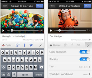 Neue App zum Hochladen von YouTube-Videos. Neue App zum Hochladen von YouTube-Videos.