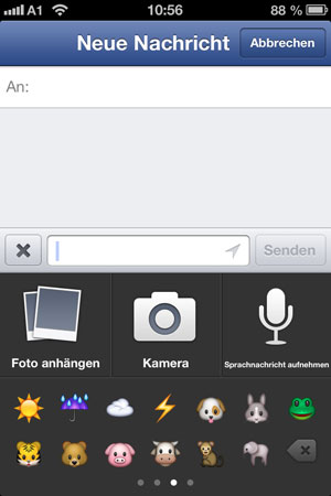 Text, Fotos, Smileys und nun auch Sprachnachrichten - die Funktionen des Facebook-Messengers werden ausgebaut. Text, Fotos, Smileys und nun auch Sprachnachrichten - die Funktionen des Facebook-Messengers werden ausgebaut.