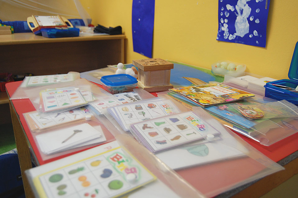 Guldan setzt auf Montessori-Materialien.