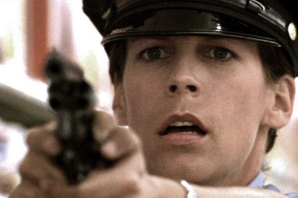 Momente der Verdichtung: Jamie Lee Curtis als auf sich gestellte Polizistin in "Blue Steel".