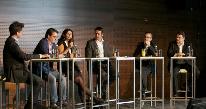 Next Generation: Maximilian Dasch, Gino Cuturi, Elisabeth Zankel, Moderator Christian Gehrer, Niki Fellner, Harald Thoma. Next Generation: Maximilian Dasch, Gino Cuturi, Elisabeth Zankel, Moderator Christian Gehrer, Niki Fellner, Harald Thoma.