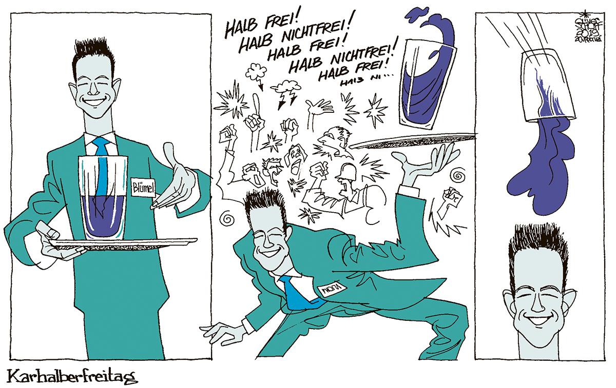 Karikatur tickt Pornos