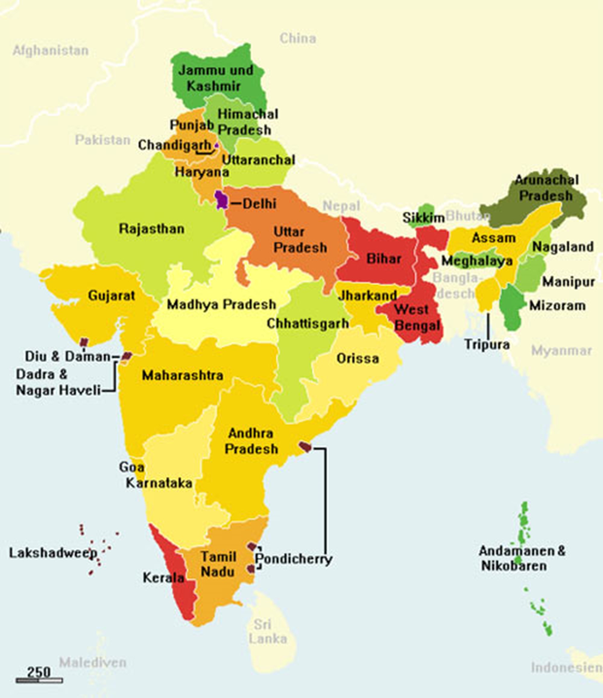 Bundesstaaten & Unionsterritorien - Indien Reise - derStandard.at