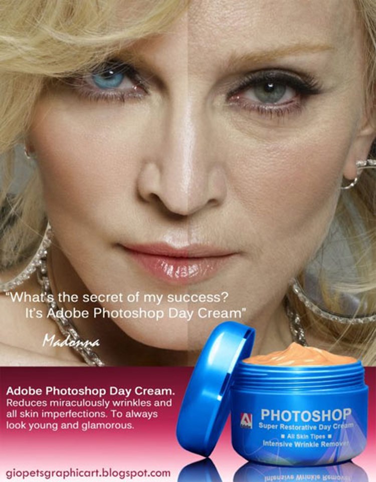 Madonnas Geheimnis Die Photoshop Faltencreme Webmix Derstandard At Web