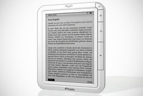 Thalia bringt eBookReader OYO mit Touchscreen Innovationen