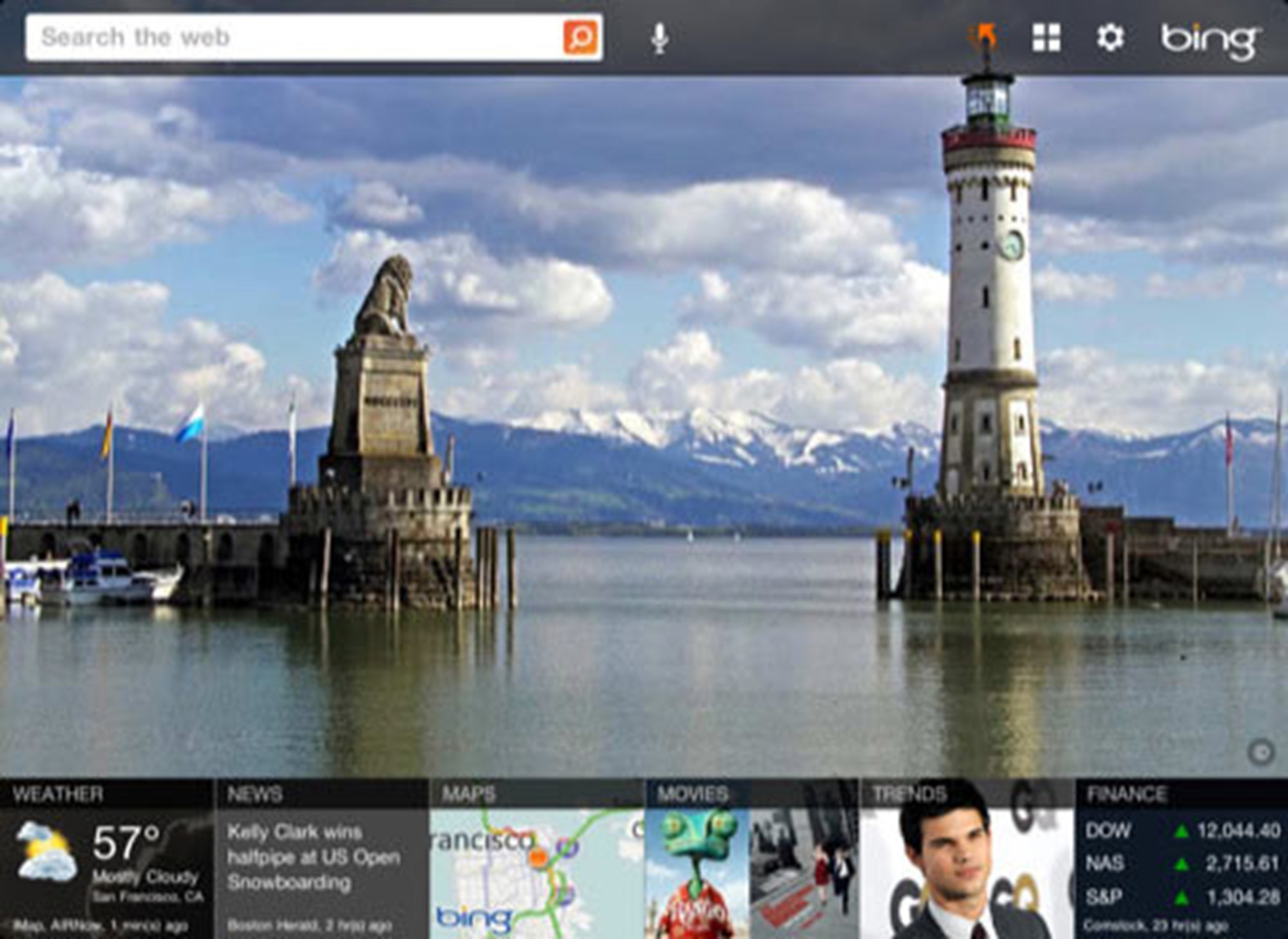 Bing für iPad im "Magazin-Design" - Suchmaschinen - derStandard.at › Web