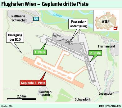 Showdown für die dritte Piste in Schwechat - Mobilität in Wien ...