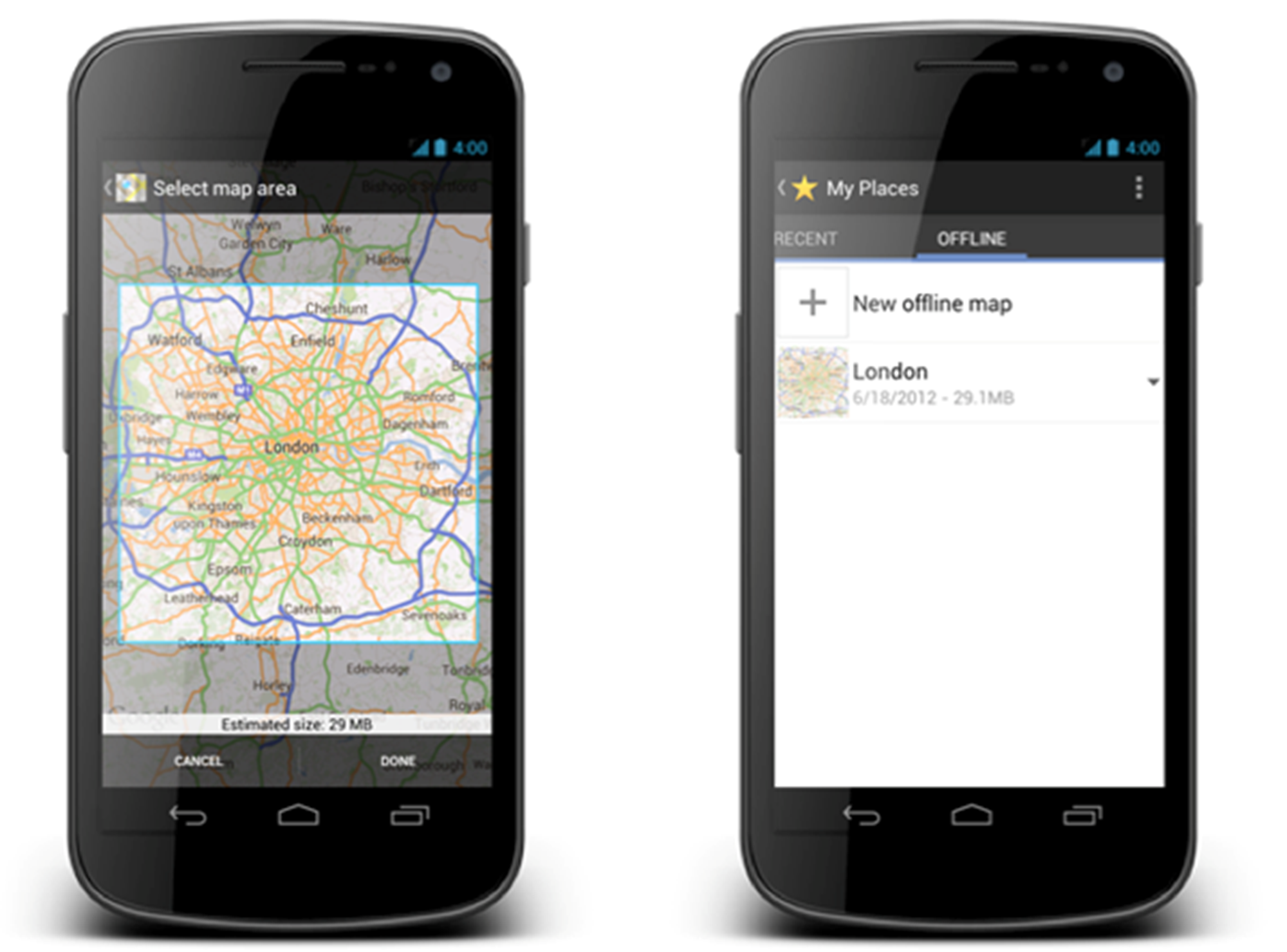 Google Maps jetzt auch offline am Handy nutzen - Innovationen