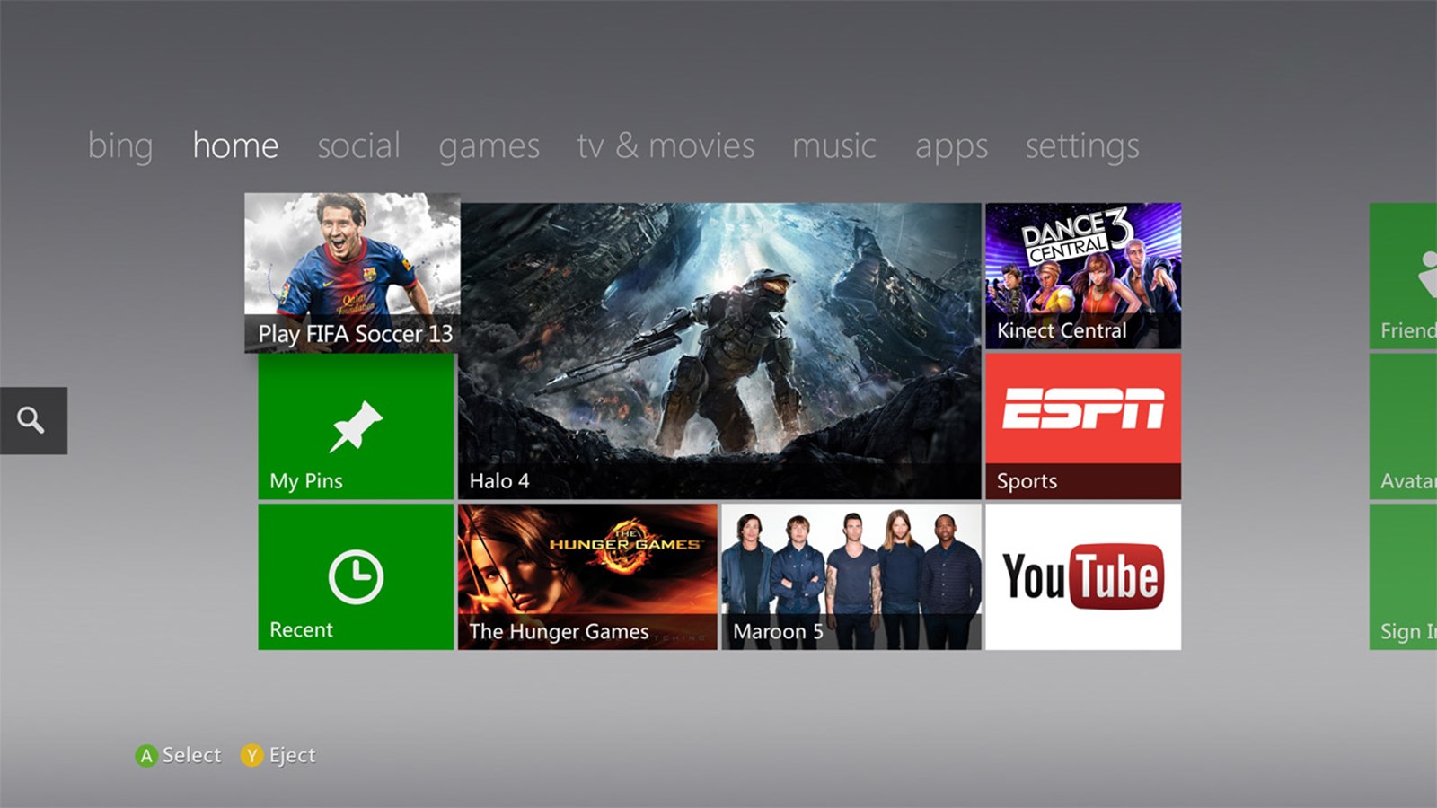 Xbox360Update startet mit Webbrowser und Sprachsuche Konsolen