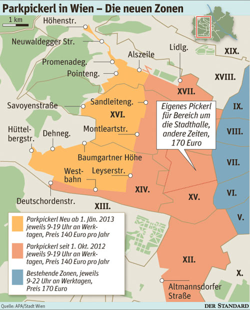 Parkpickerl: Zweite Ausweitung sorgte für 7.000 neue Pickerlbesitzer