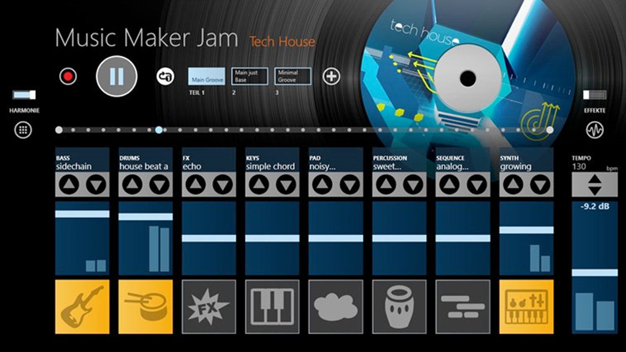 Music maker Jam. Дизайн приложения музыки. Приложение для создания музыки с человечками. Music maker app.