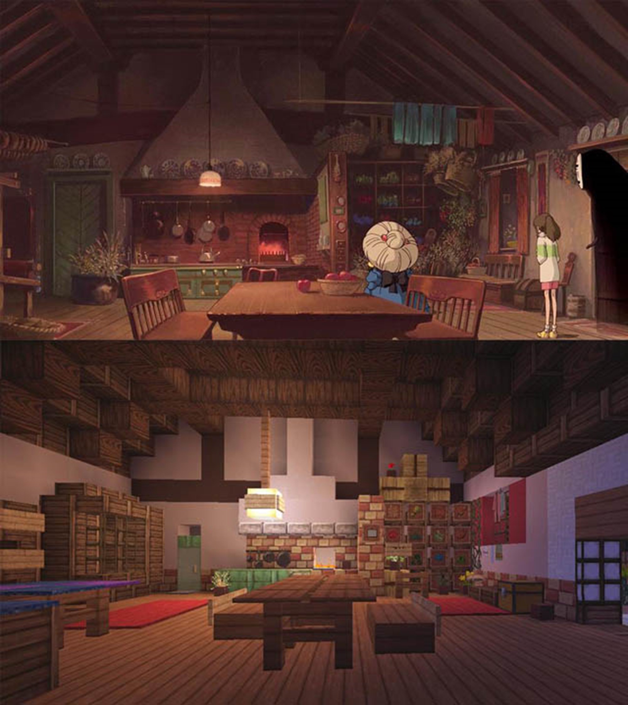 Chihiros Reise Ins Zauberland Ghibli Meisterwerk In Minecraft 
