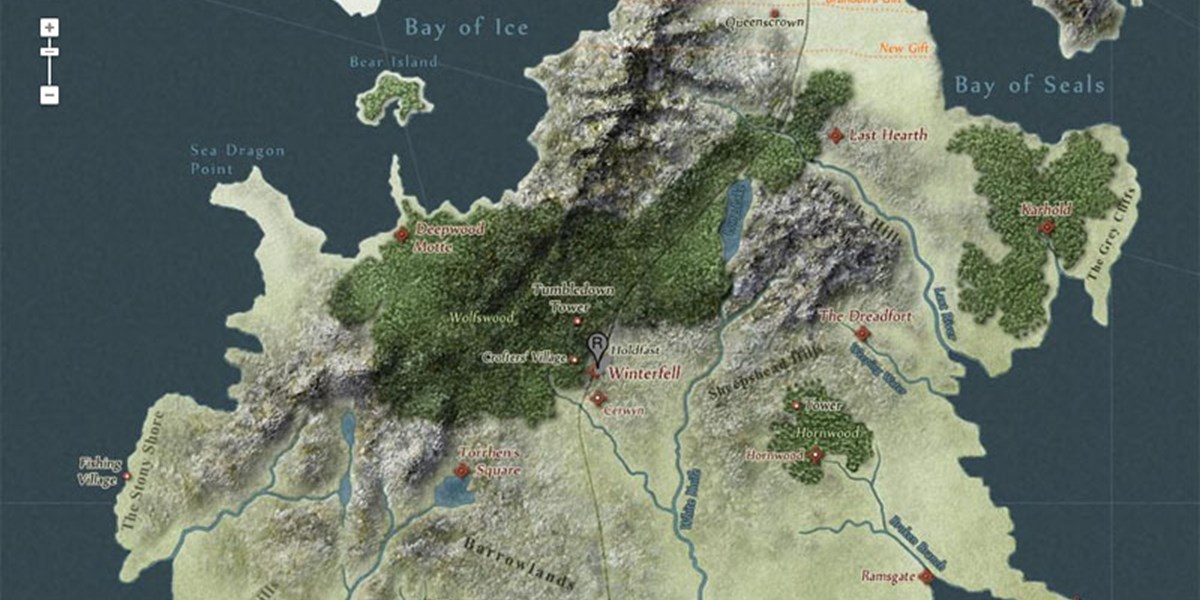 Interaktive Google Map für "Game of Thrones" Webmix