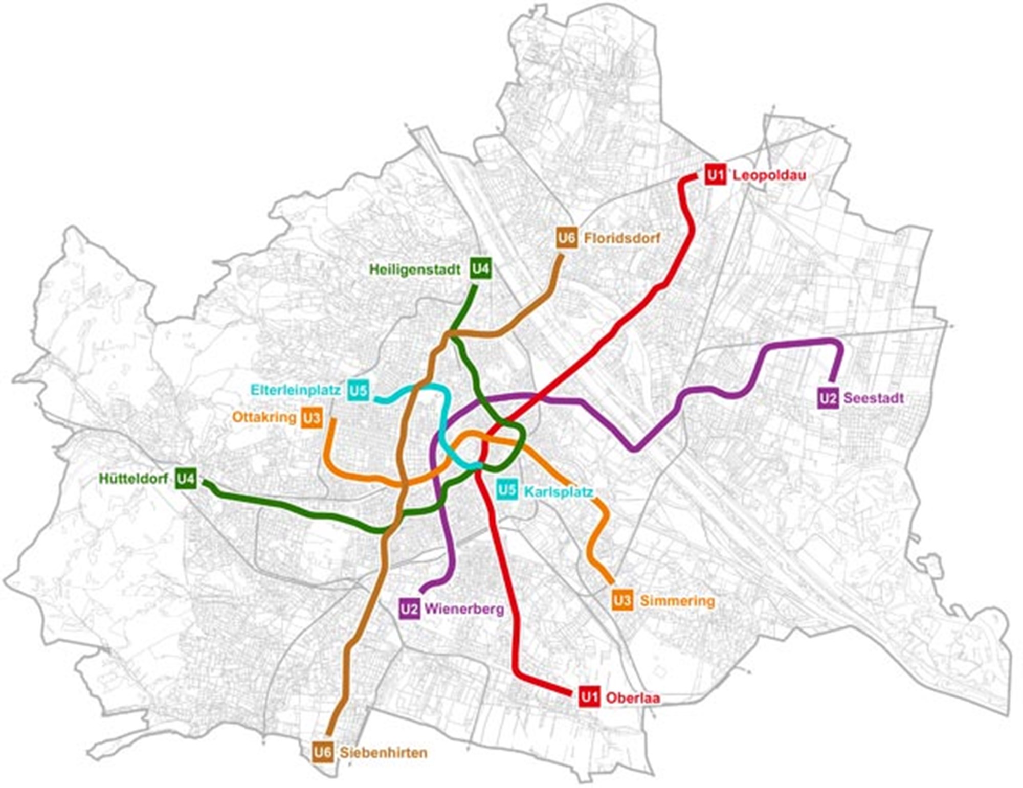 Wiener Öffi-Ausbau fixiert: U2 bis Wienerberg, U5 bis Elterleinplatz