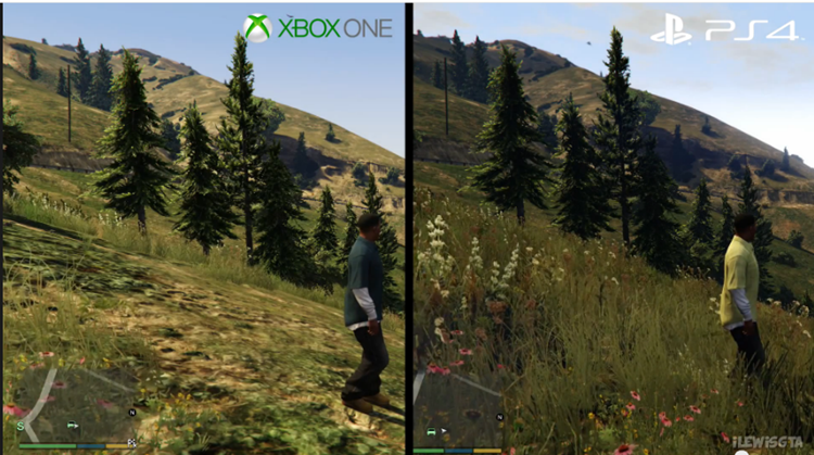 "Grand Theft Auto 5": Gräserne Grafik-Unterschiede bei PS4 ...