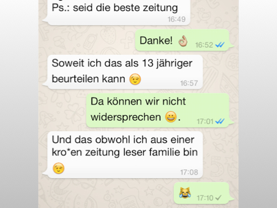 Fragen und Antworten zum WhatsApp-Service von derStandard ...