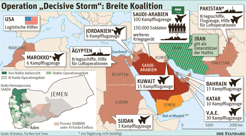 Jemen Saudi Arabien Bittet Pakistan Um Kampftruppen Jemen Derstandard At International