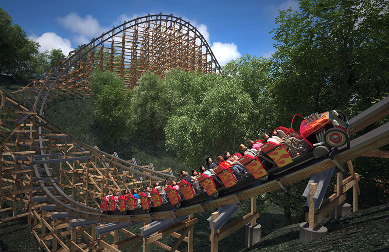 Sie kommt Die schnellste Holzachterbahn der Welt USA Reise derStandard.at › Lifestyle