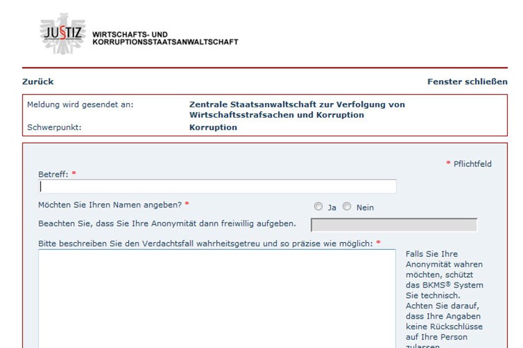Osterreichische Whistleblower Homepage Geht Offiziell In Betrieb Netzpolitik Derstandard At Web