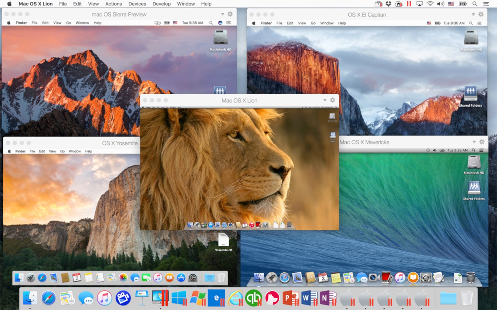 os x parallels