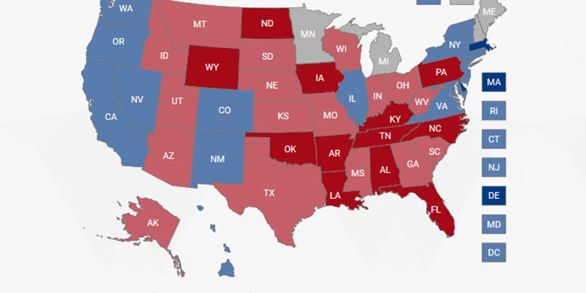 Wahlergebnisse Usa Bundesstaaten