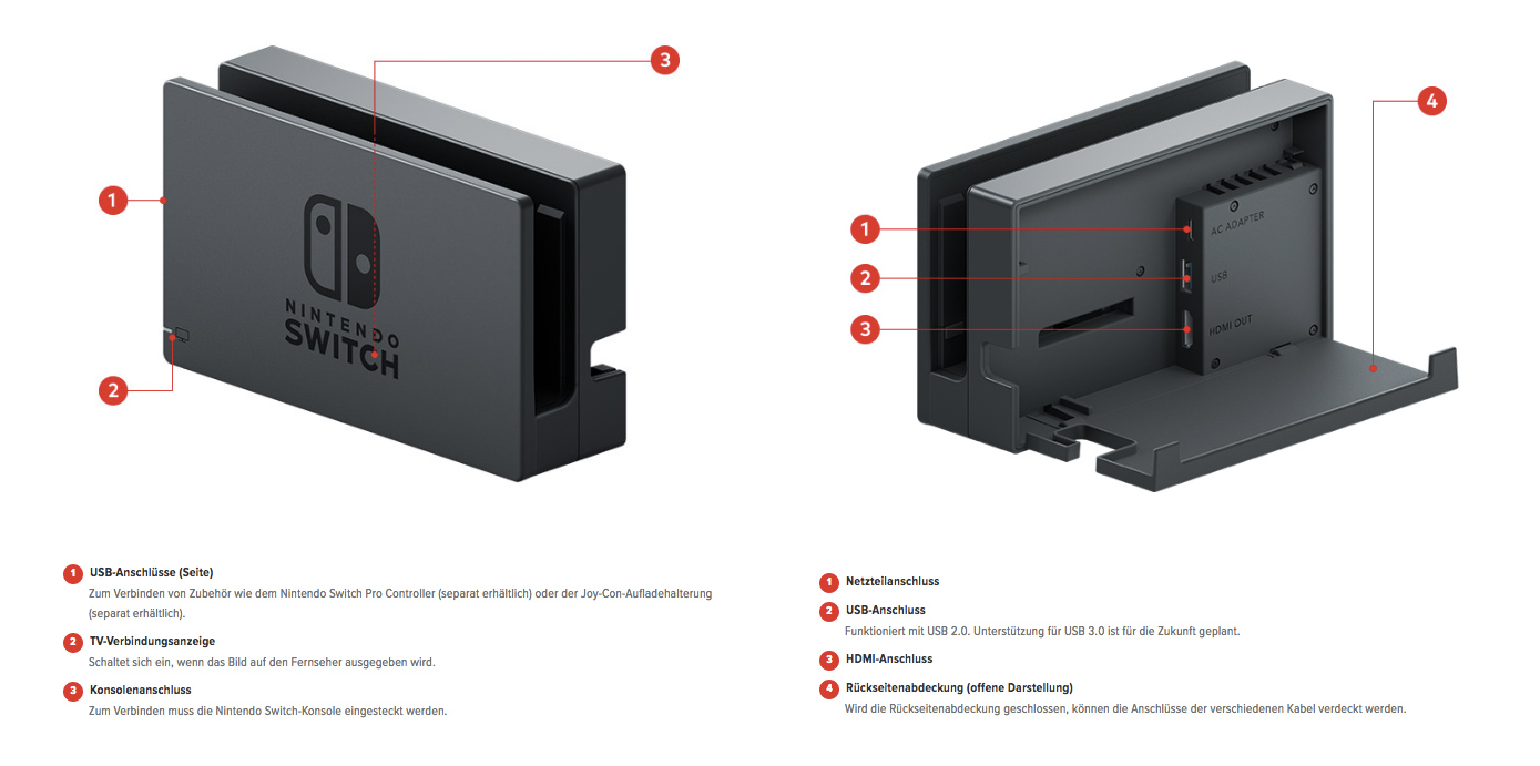 Nintendo-Switch-Spezifikationen: Akku fest verbaut, kein LAN-Port, kein ...