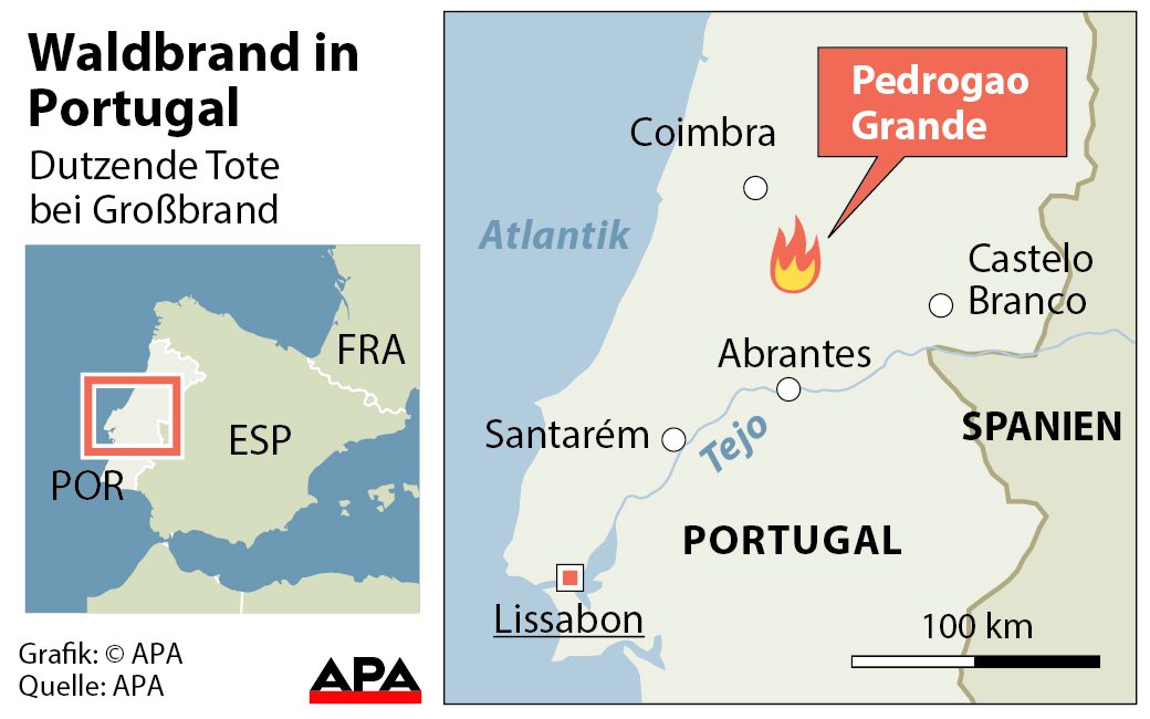 Wo Brennt Es In Portugal Aktuell Karte