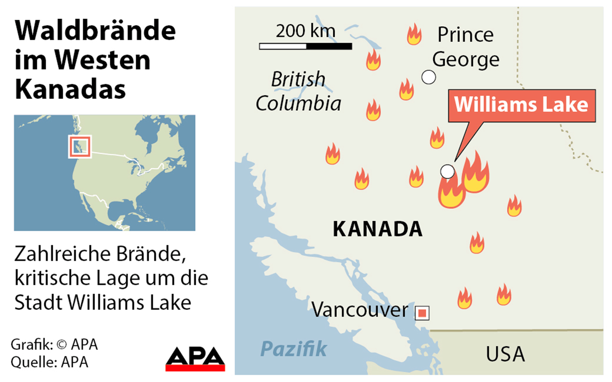 Waldbrände: Feuerwehr befürchtet Eskalation in Kanada - Welt-Chronik