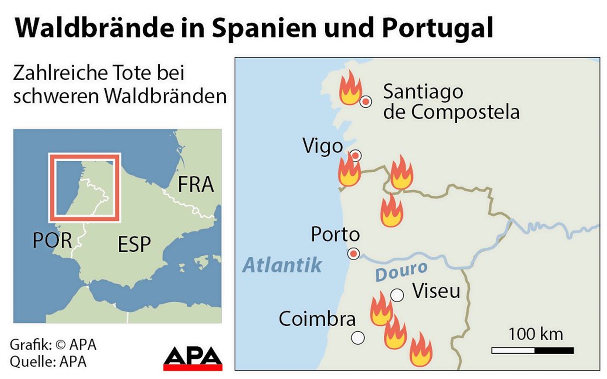 Dreitägige Staatstrauer in Portugal wegen Waldbränden - Welt-Chronik