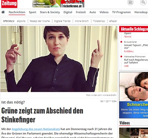 Stinkefinger Maurer Fordert Schadenersatz Von Krone O24 Zur Zeit Medien Derstandard At Etat