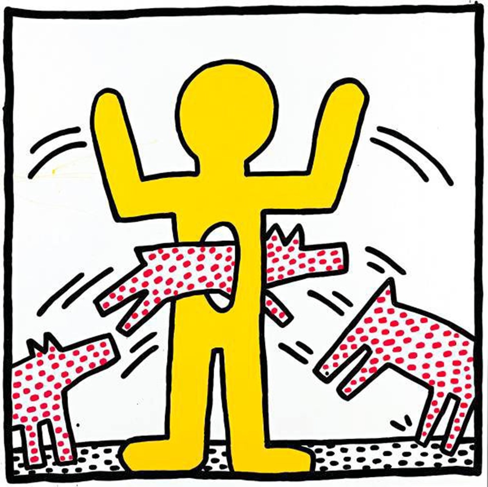 Keith Haring in der Albertina Höhlenmalerei mit Ufos Bildende Kunst