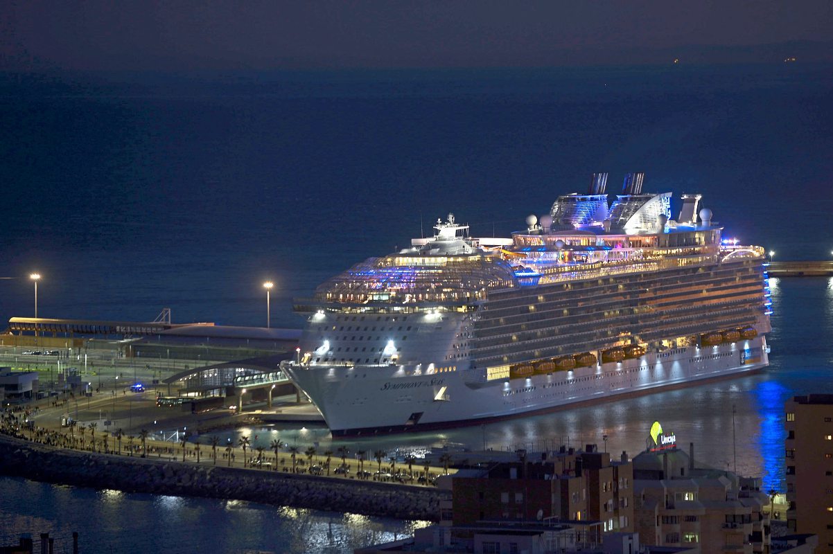 "Symphony of the Seas" Größtes Kreuzfahrtschiff der Welt in Málaga