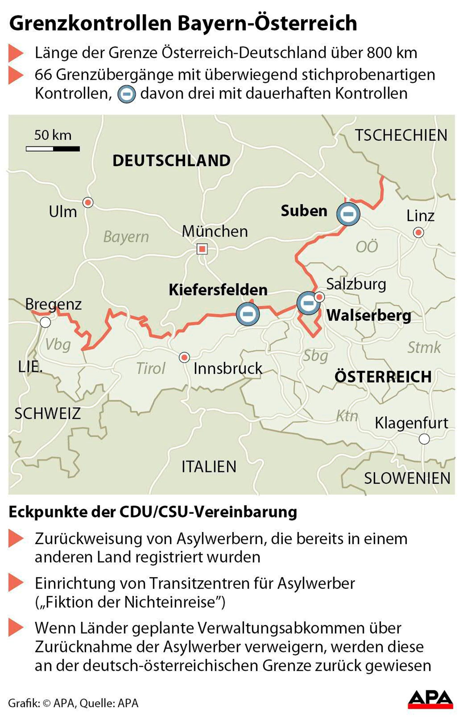 Österreich bereitet nach Einigung im deutschen Asylstreit "Schutz