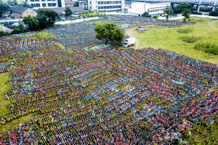 Was mit Obike und OfoRädern passiert Chinas riesige