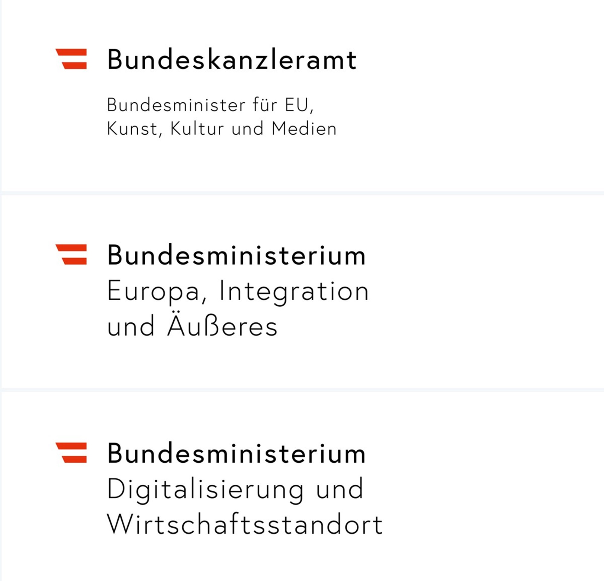 Einheitliche Logos Fur Ministerien Kosteten Bis Zu 70 000 Euro Koalition Derstandard At Inland