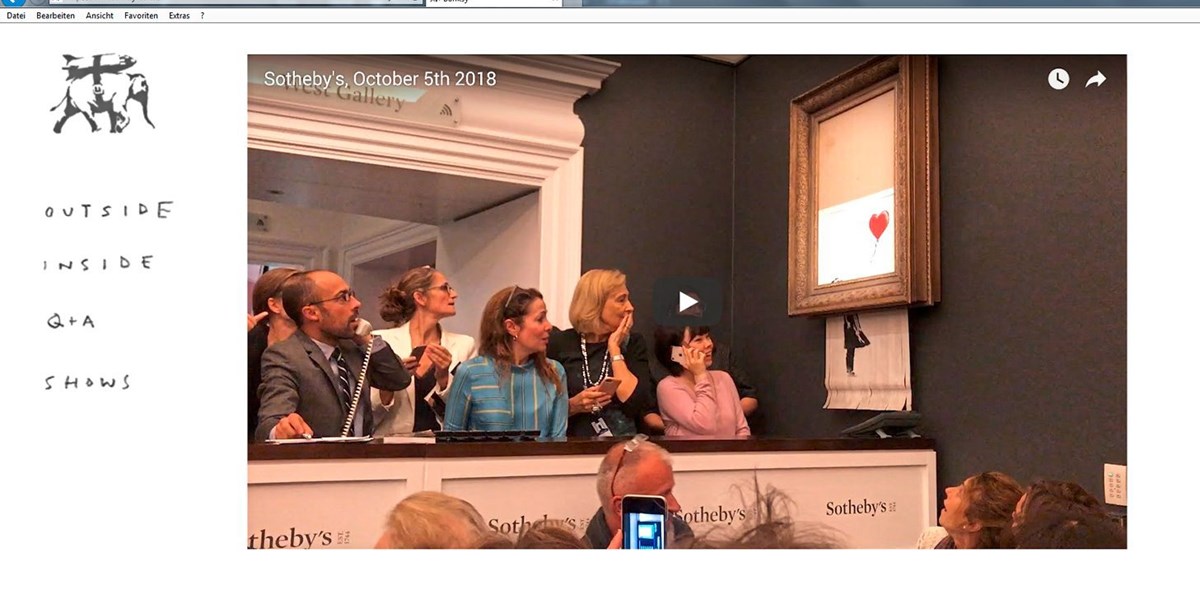 Warum Banksy Das Ballonmadchen Geschreddert Hat Kulturglosse Derstandard De Kultur