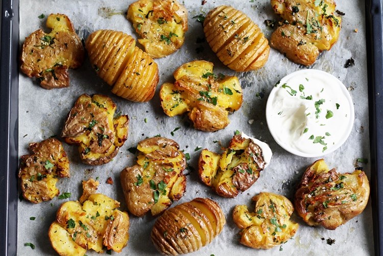 Thanksgiving Beilagen Hasselback Smashed Potatoes Usa Essbar Derstandard At Lifestyle