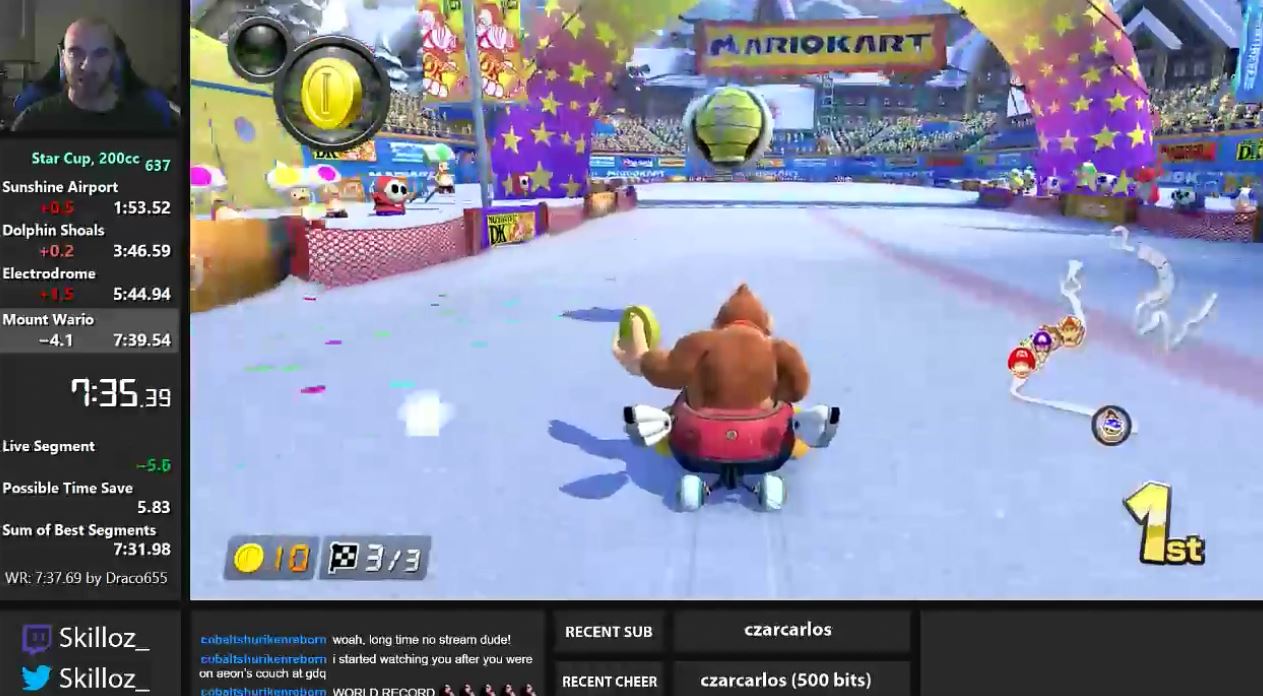 Mario Kart 8 Deluxe Blauen Panzer Abwehren