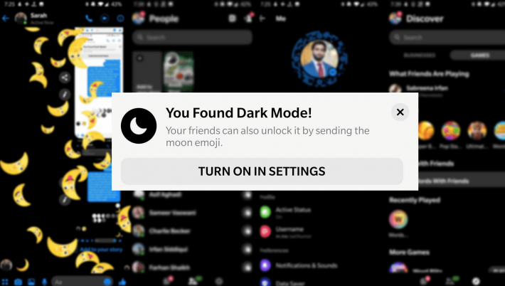 Dark Mode in Facebooks Messenger lässt sich mit Trick aktivieren