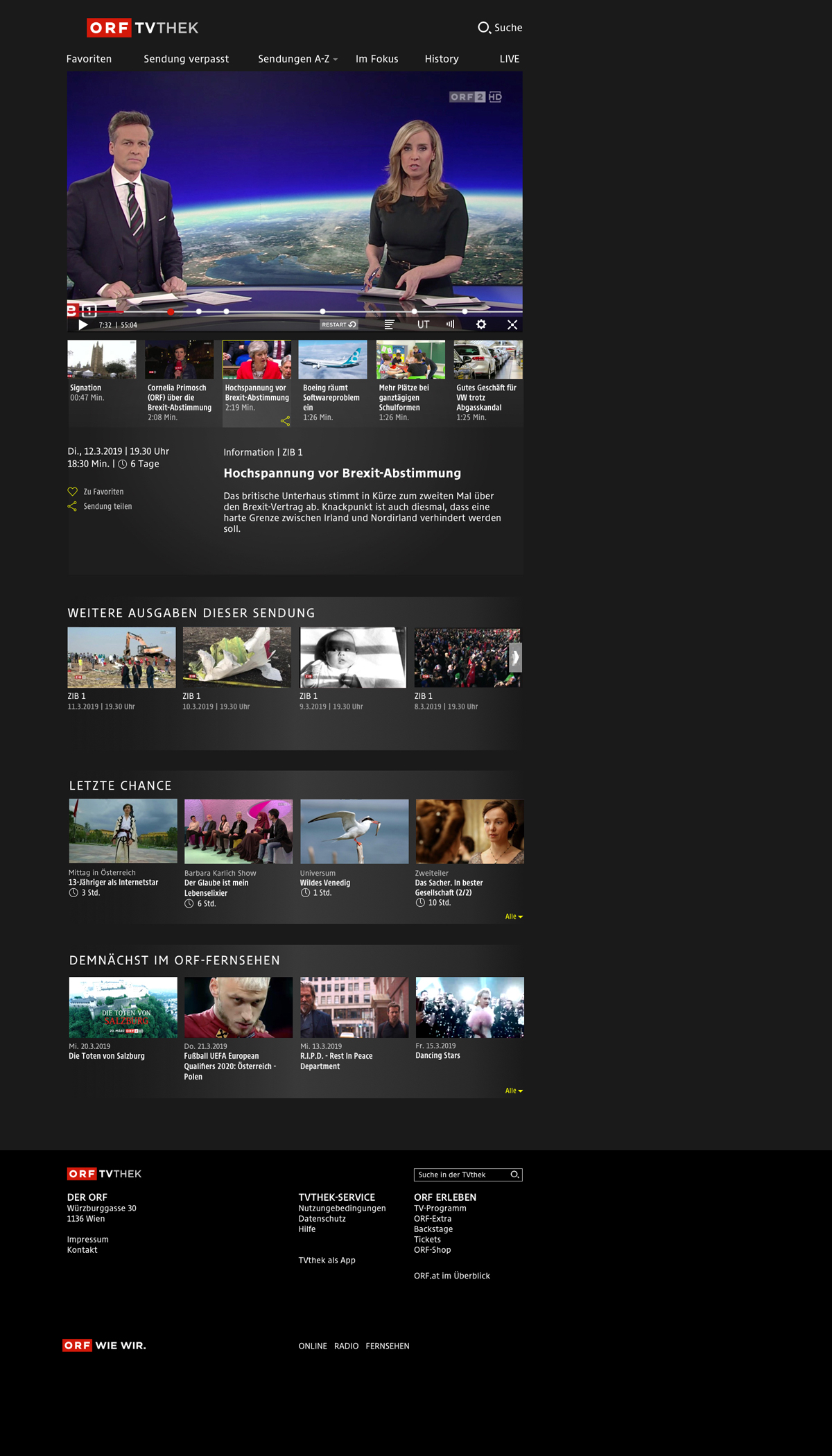 Orf Tvthek Ab Sofort Mit Neuem Design Und Neuen Features Orf Derstandard At Etat