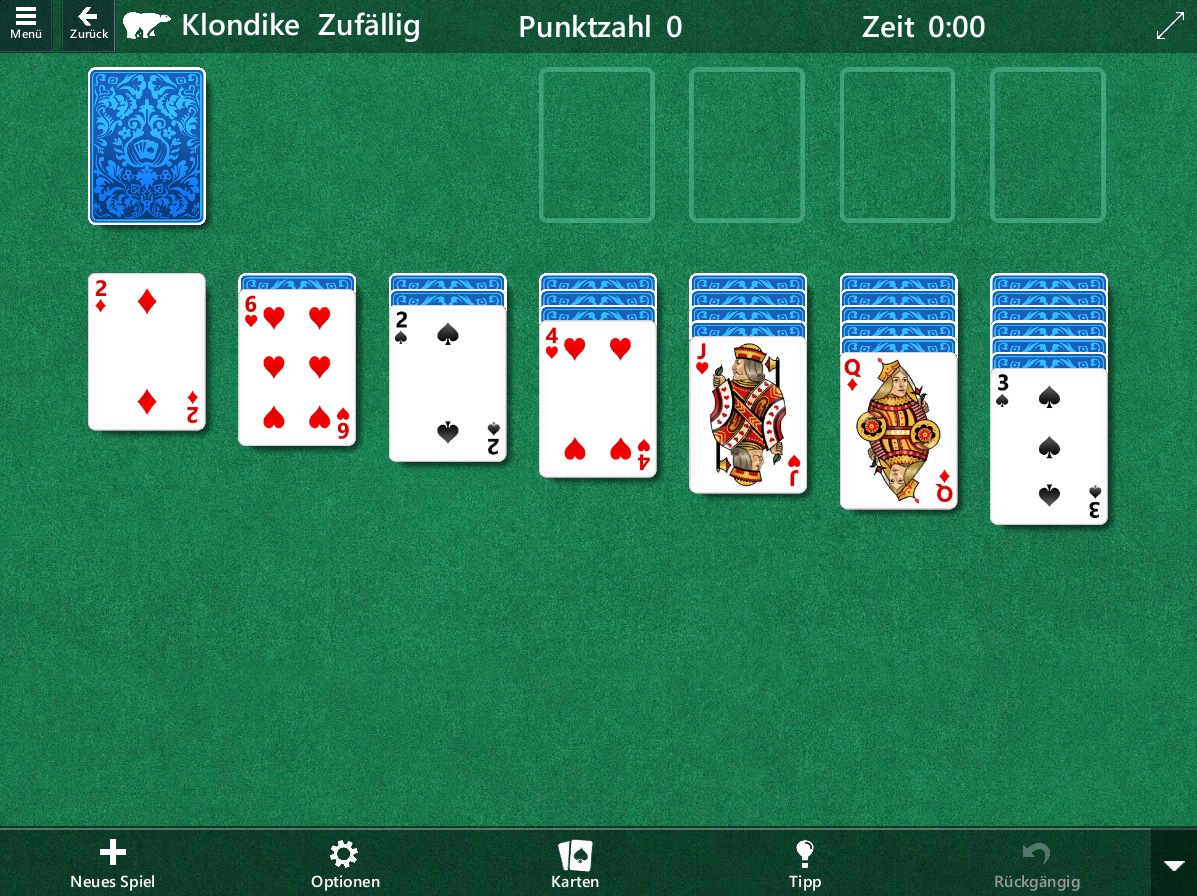 Microsoft Solitär zieht in die \