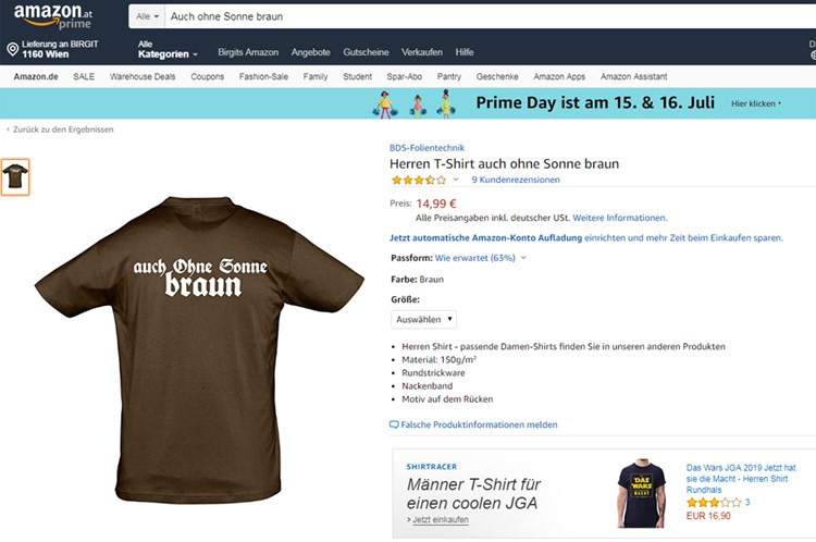 Nazi Shirts Amazon Will Antisemitische Waren Nach Scharfer Kritik Prufen Netzpolitik Derstandard De Web