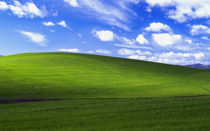 Wie das Hintergrundbild für Windows XP entstanden ist ...